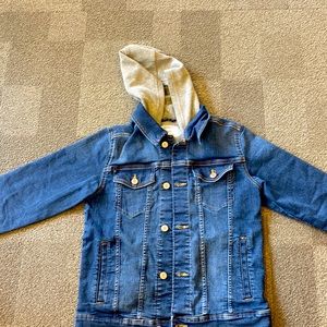 Denim hooded jacket